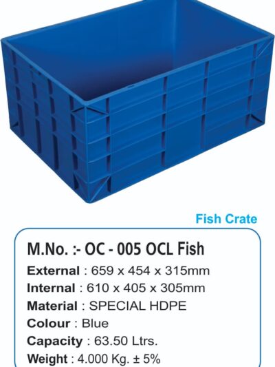 Plastic Carrate (OC – 005 OCL Fish)