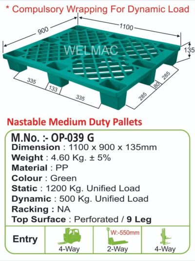 Nastable Medium Duty Pallets (OP – 039 G)