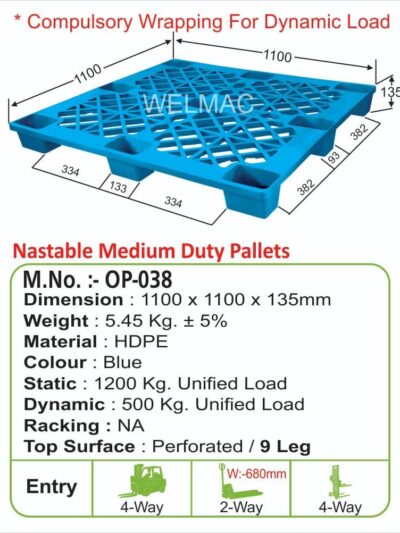 Nastable Medium Duty Pallets (OP – 038)