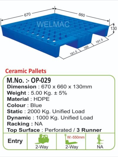 Ceramic Pallets ( OP – 029 )